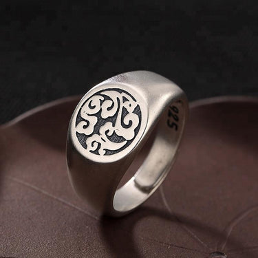 Solid 925 Sterling Silver AUSPICIOUS CLOUDS Ring